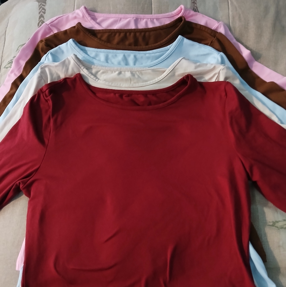 Women's Multicolor Long Sleeve Tops